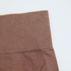 JoyLab High Rise Women's Athletic Biker Shorts | Ribbed Brown Size Medium